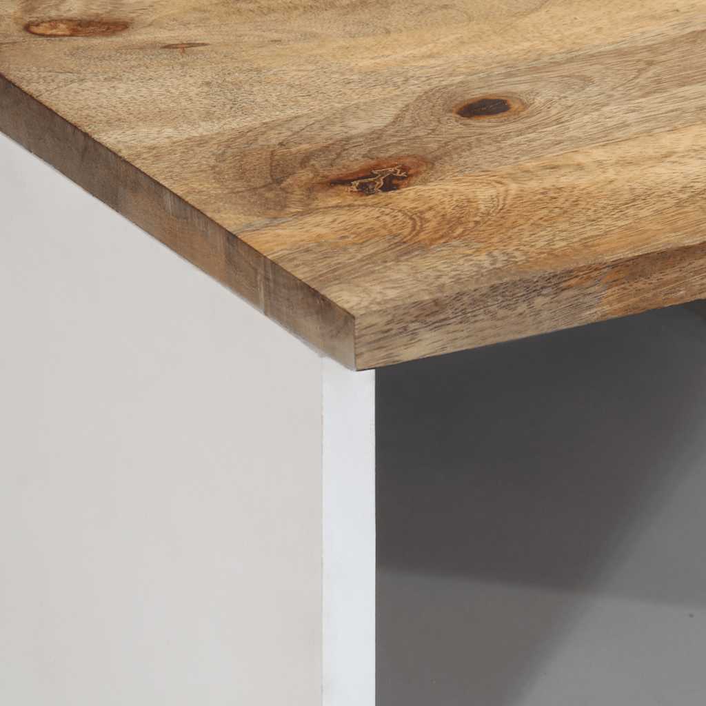 Meuble TV 80x33,5x46 cm bois massif de manguier - XIOS