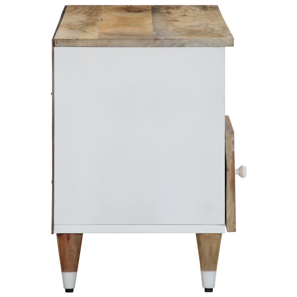 Meuble TV 100x33,5x46 cm bois massif de manguier - XIOS