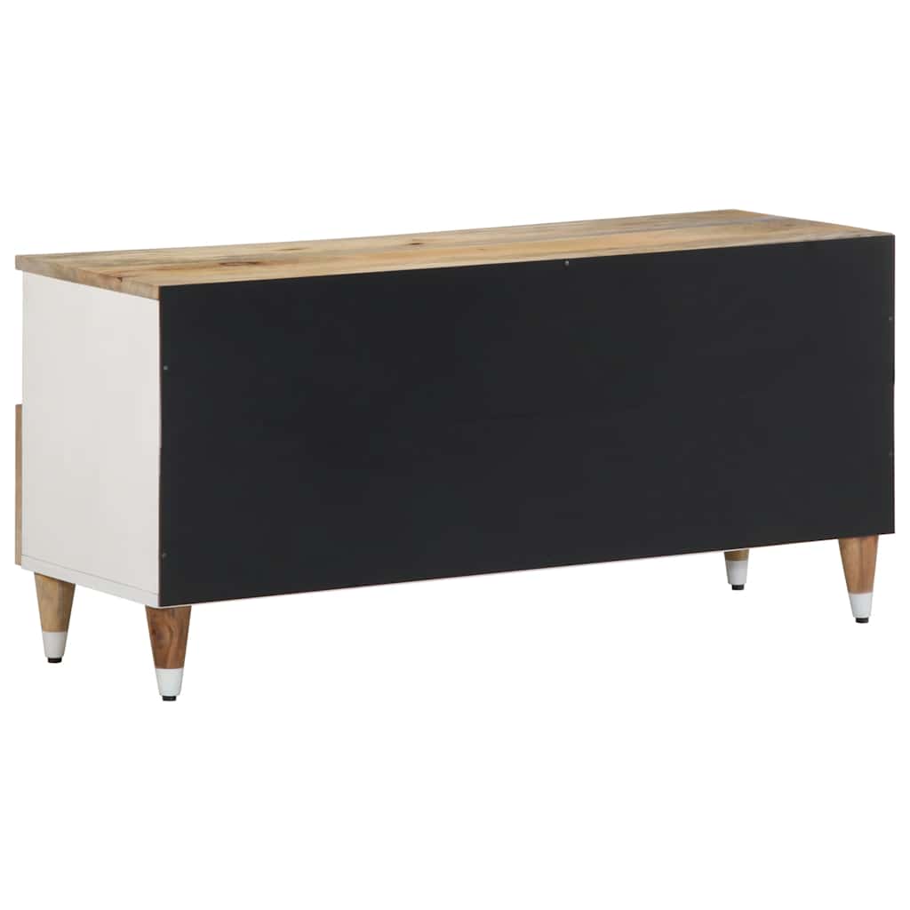 Meuble TV 100x33,5x46 cm bois massif de manguier - XIOS