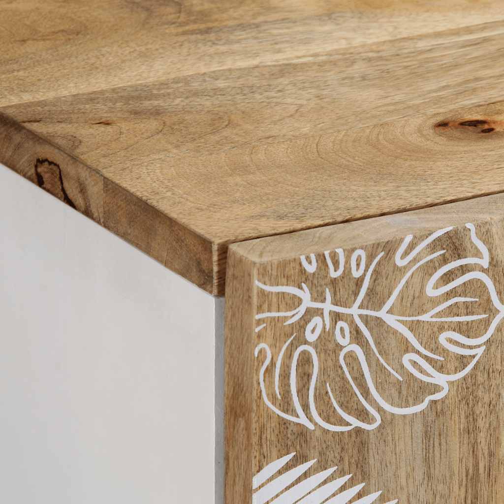 Buffet 40x33,5x75 cm bois de manguier massif - XIOS