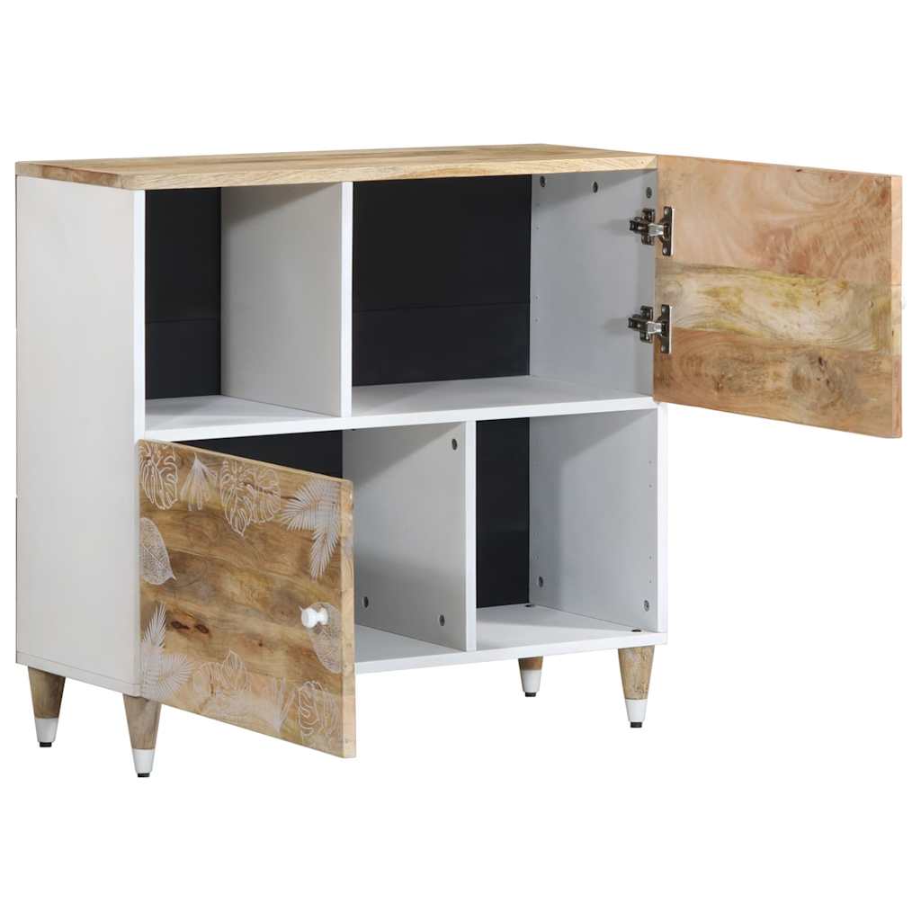 Buffet 80x33,5x75 cm bois massif de manguier - XIOS