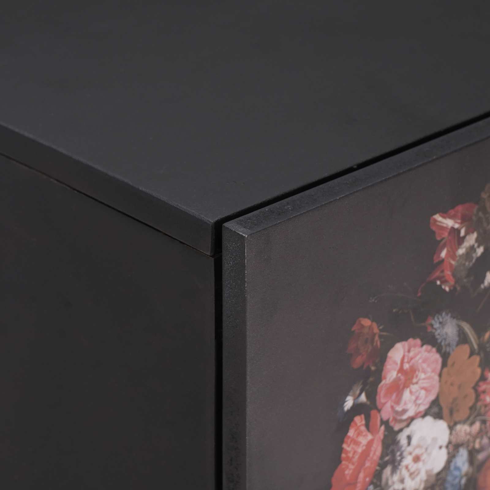 Cabinet de chevet avec porte 2 pcs Noir 40 x 33 x 46 cm - XIOS