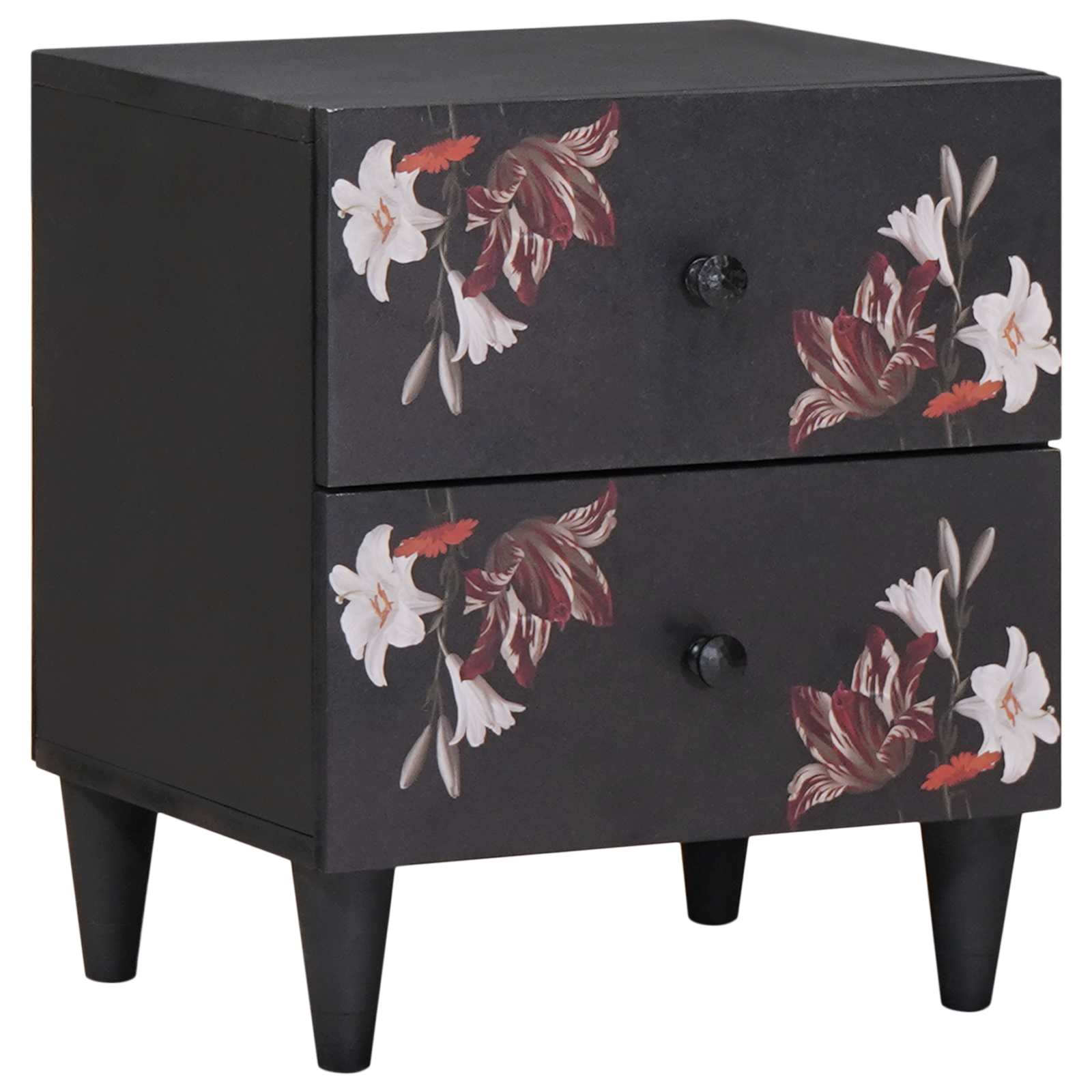 Table de chevet Marron 40 x 33,5 x 46 cm Bois de mangue massif - XIOS