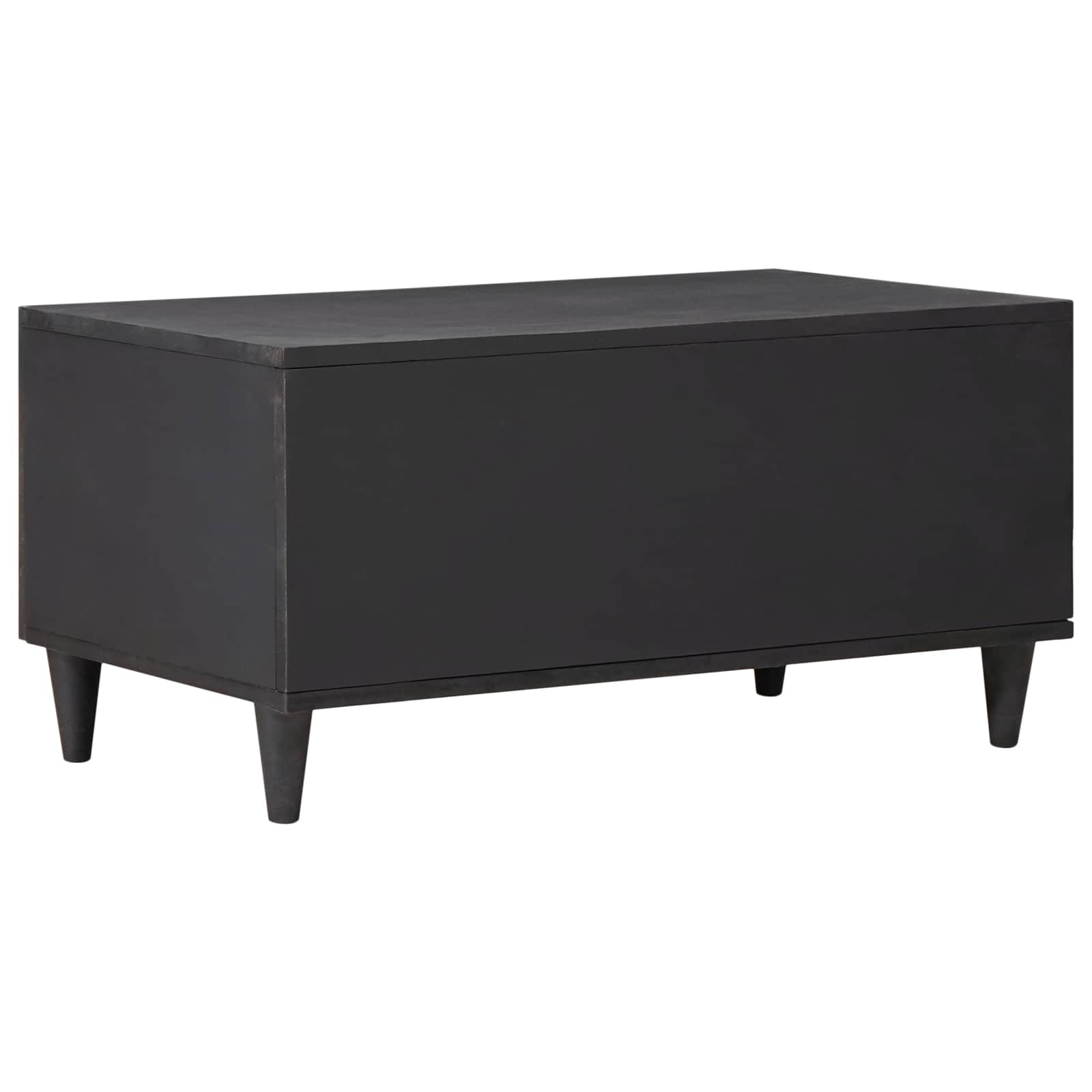 Table basse Multicolore 80 x 50 x 40 cm Bois de mangue massif - XIOS