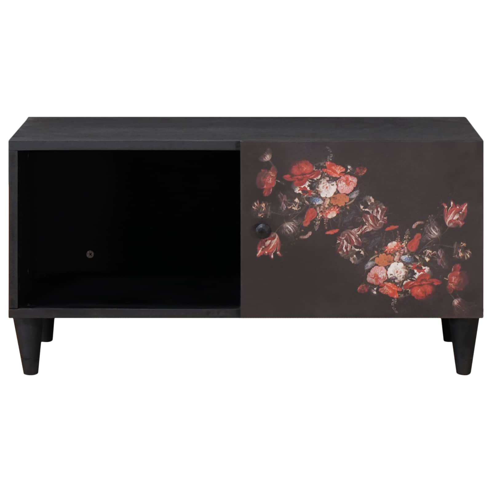 Table basse Multicolore 80 x 50 x 40 cm Bois de mangue massif - XIOS