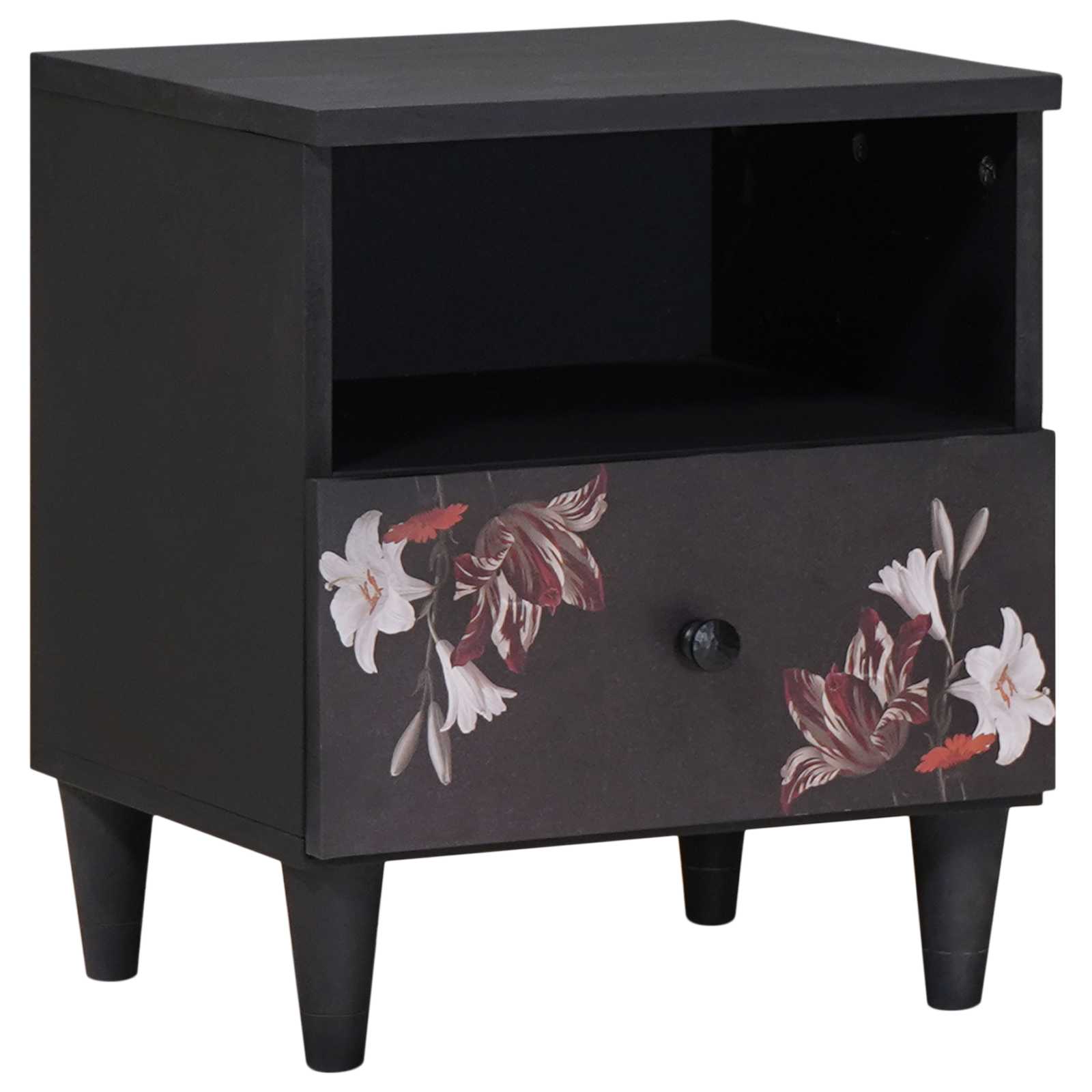 Table de chevet Marron 40 x 33 x 46 cm Bois de mangue massif - XIOS