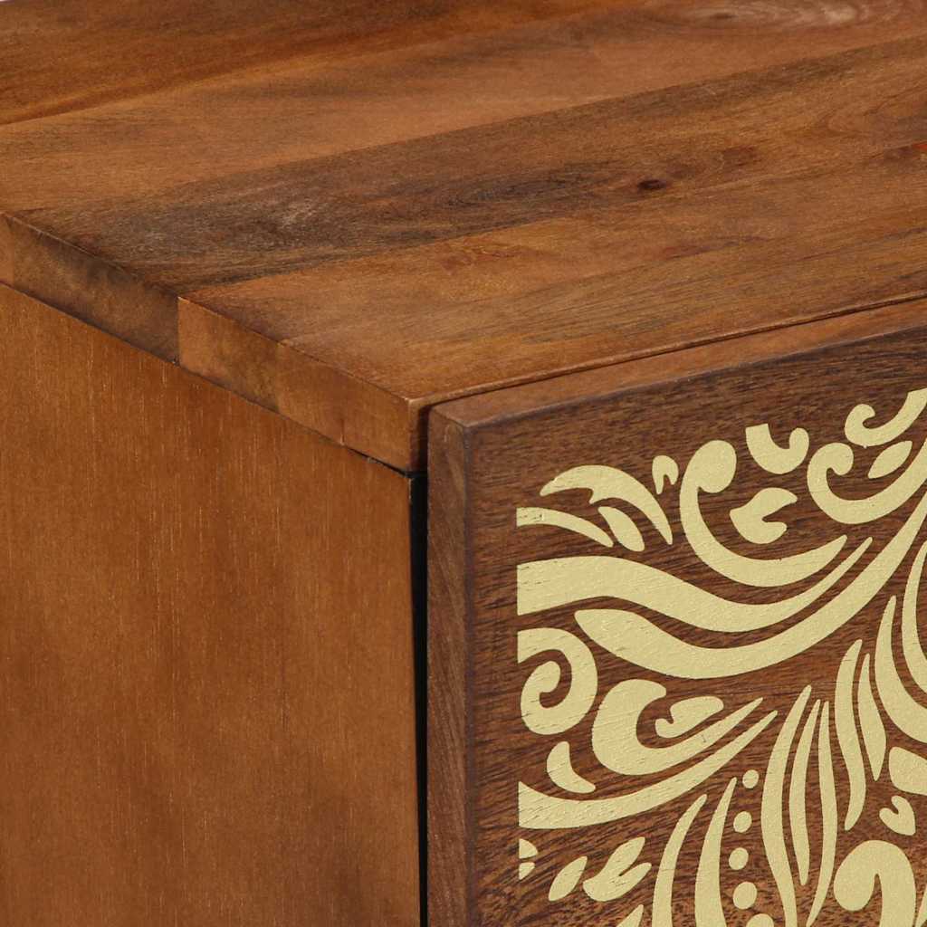 Cabinet de chevet avec porte marron miel 40 x 33 x 46 cm - XIOS