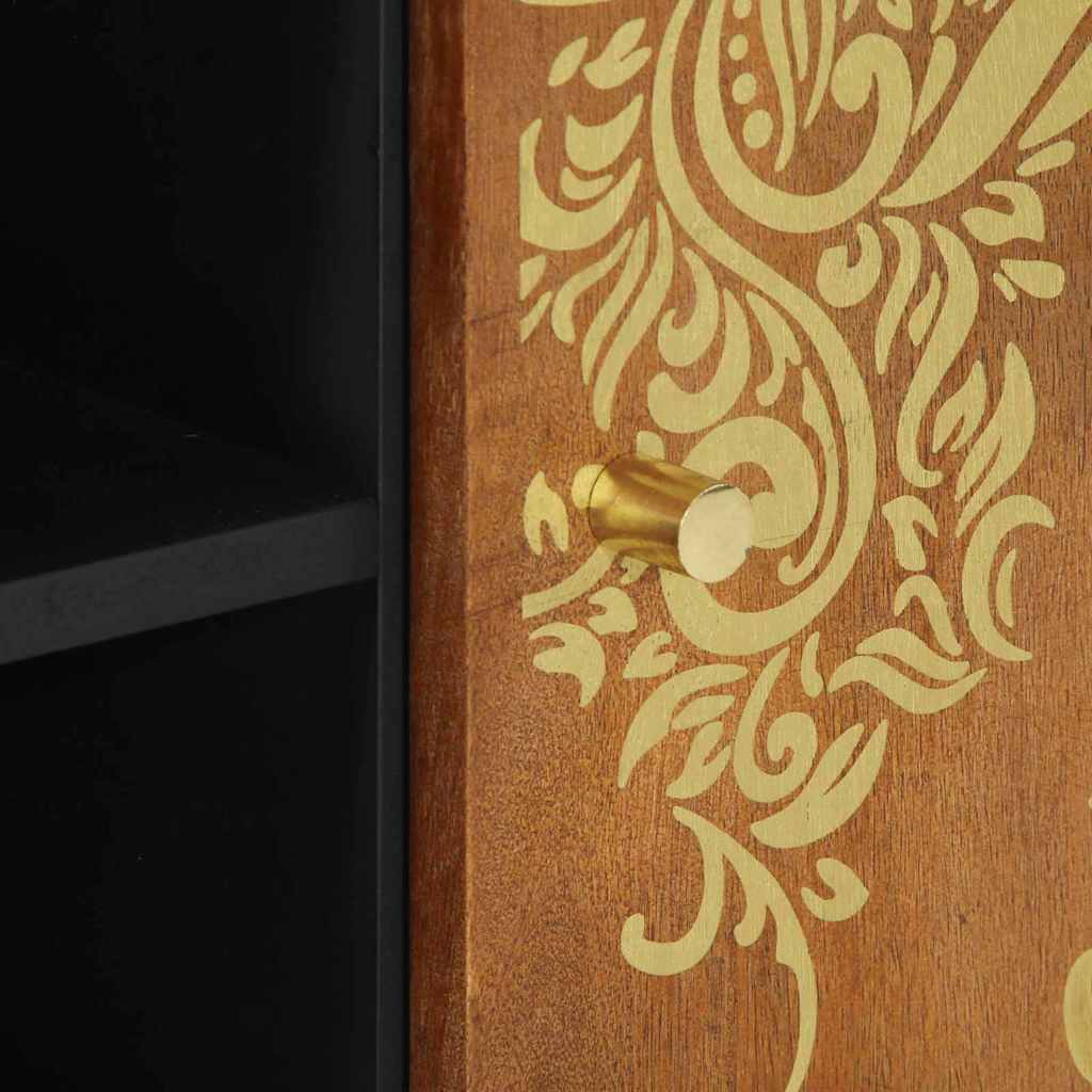 Meuble TV Marron 105 x 33.5 x 46 cm Bois de manguier massif - XIOS