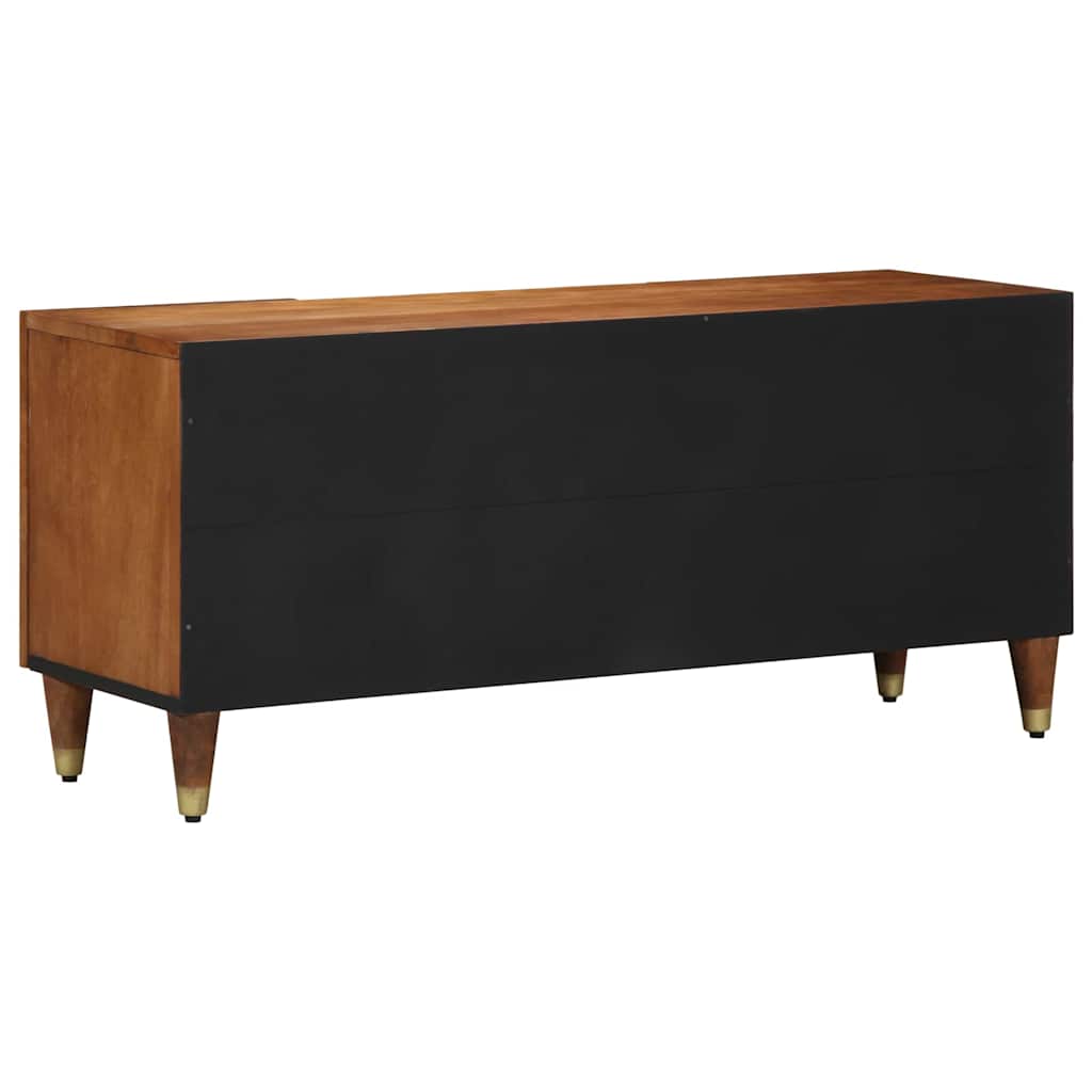 Meuble TV Marron 105 x 33.5 x 46 cm Bois de manguier massif - XIOS