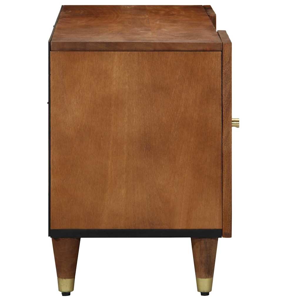 Meuble TV Marron 105 x 33.5 x 46 cm Bois de manguier massif - XIOS