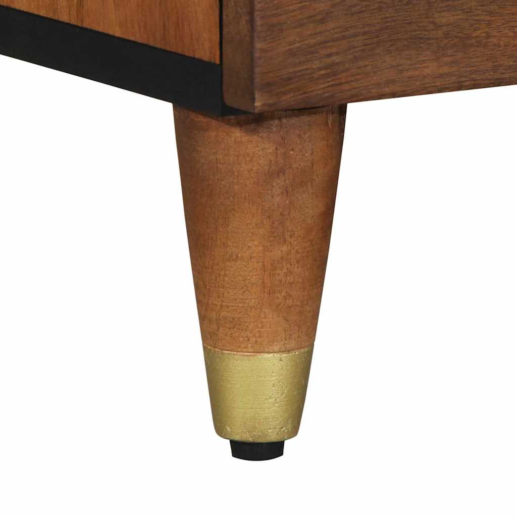 Meuble TV avec étagère Marron Bois de manguier massif - XIOS