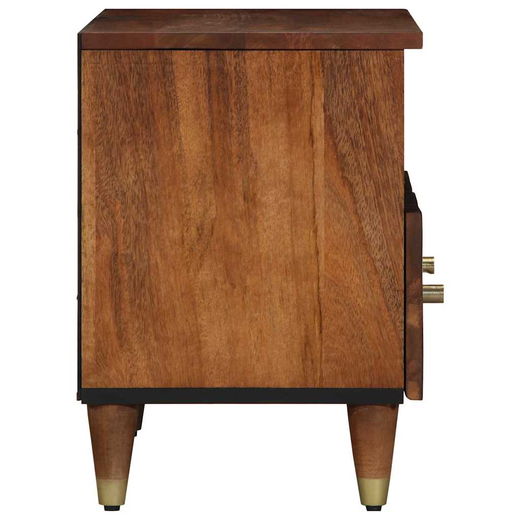 Meuble TV avec étagère Marron Bois de manguier massif - XIOS