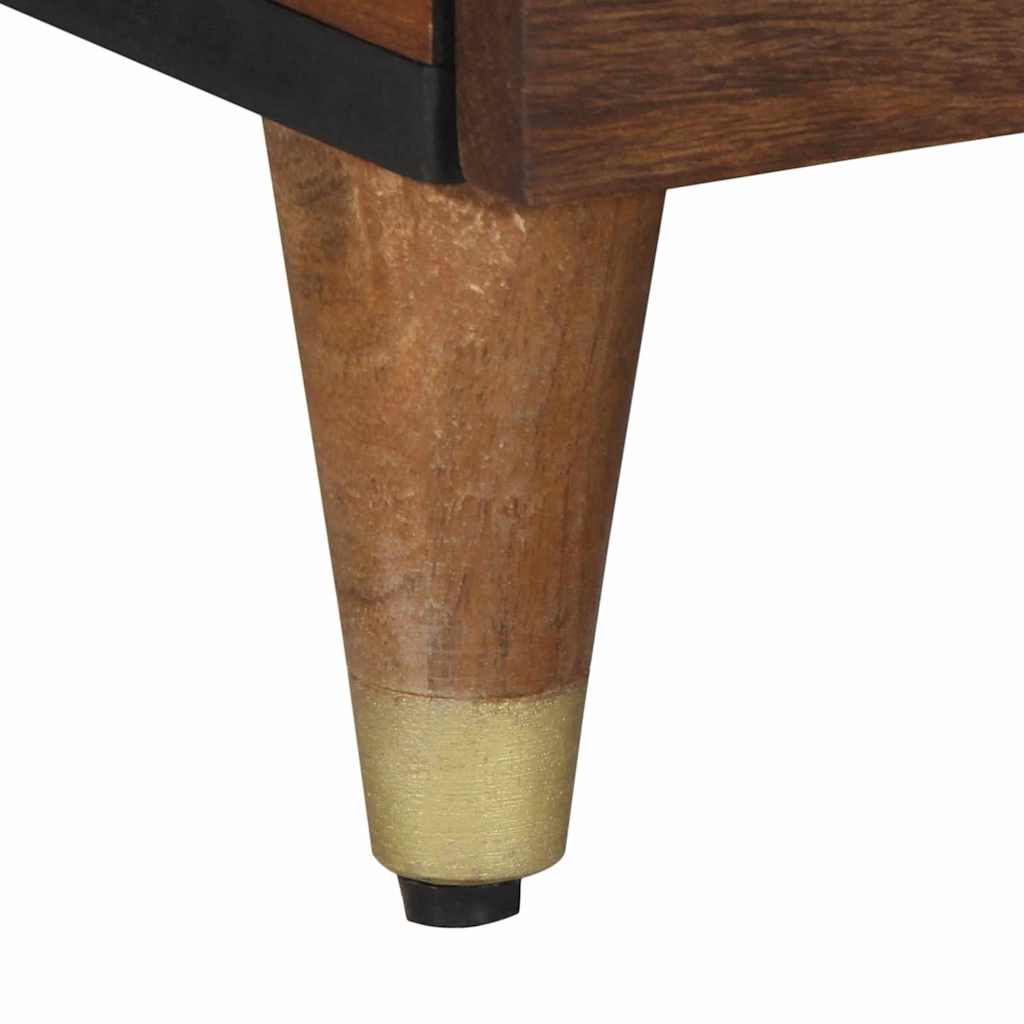 Table basse marron miel 80 x 50 x 40 cm bois de manguier massif - XIOS