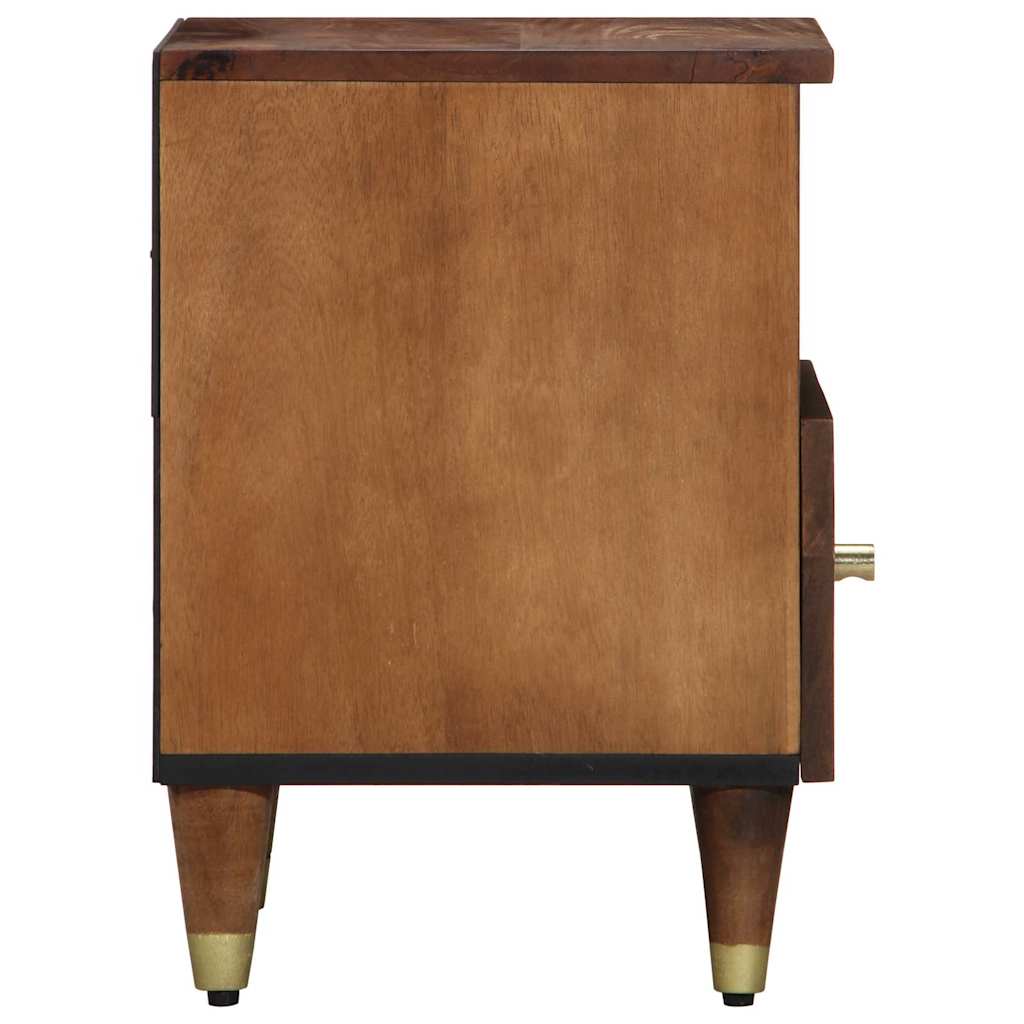 Cabinet de chevet avec tiroir marron miel 40 x 33 x 46 cm - XIOS