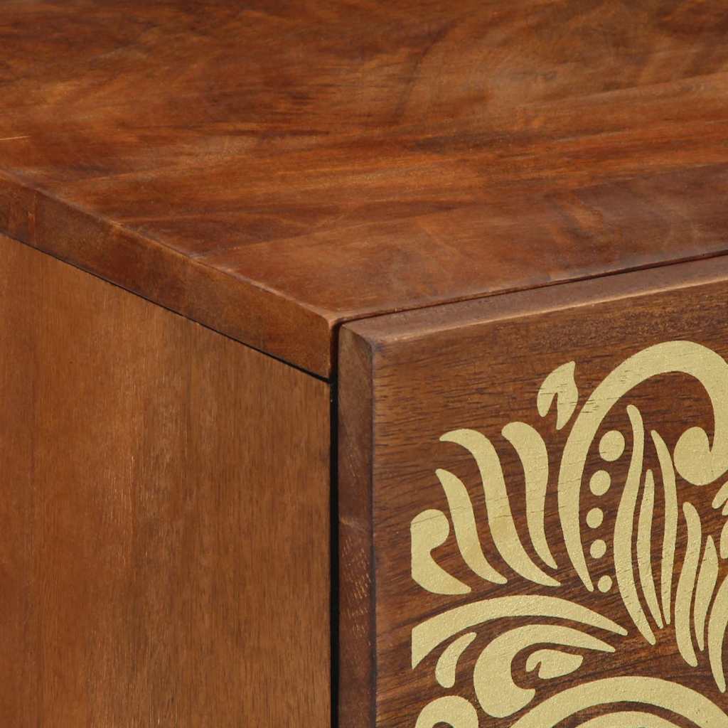 Cabinet de chevet avec porte marron miel 50 x 33 x 60 cm - XIOS
