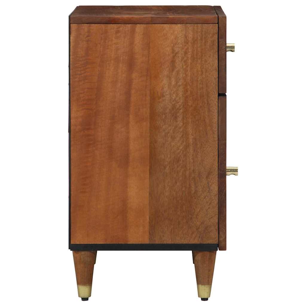Cabinet de chevet avec porte marron miel 50 x 33 x 60 cm - XIOS