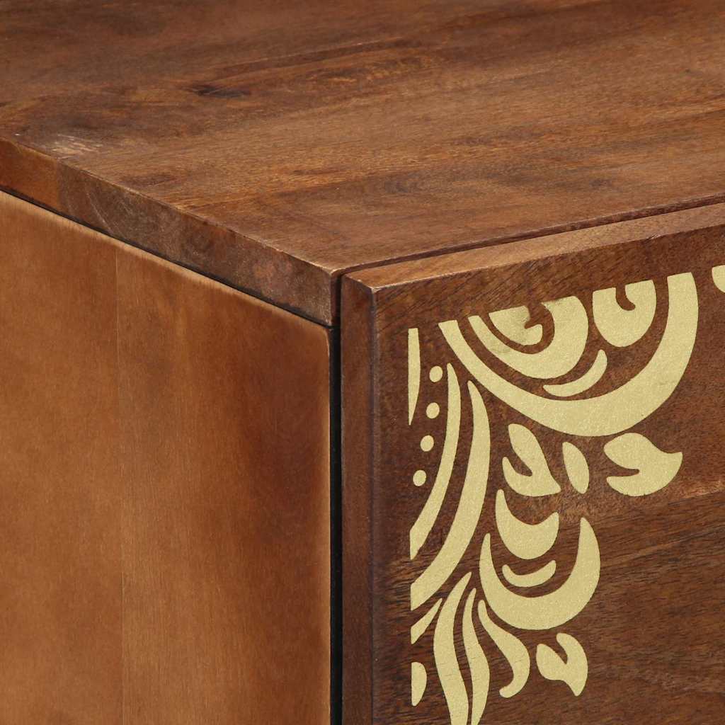 Cabinet de chevet avec tiroir marron miel 50 x 33 x 62 cm - XIOS