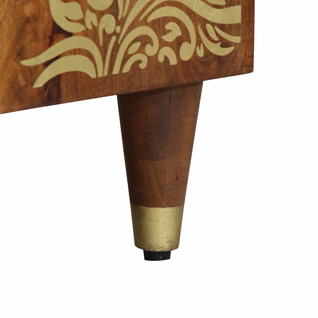 Meuble TV Marron 105 x 33.5 x 46 cm Bois de manguier massif - XIOS