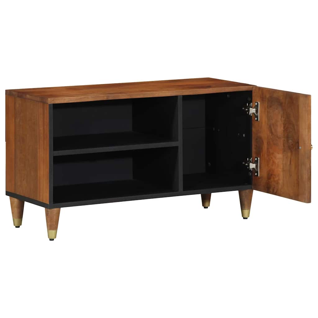 Meuble TV Marron 80 x 31.5 x 46 cm Bois de manguier massif - XIOS
