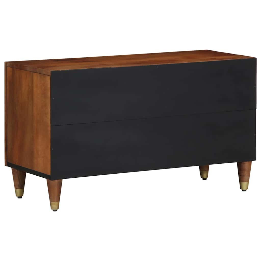 Meuble TV Marron 80 x 31.5 x 46 cm Bois de manguier massif - XIOS