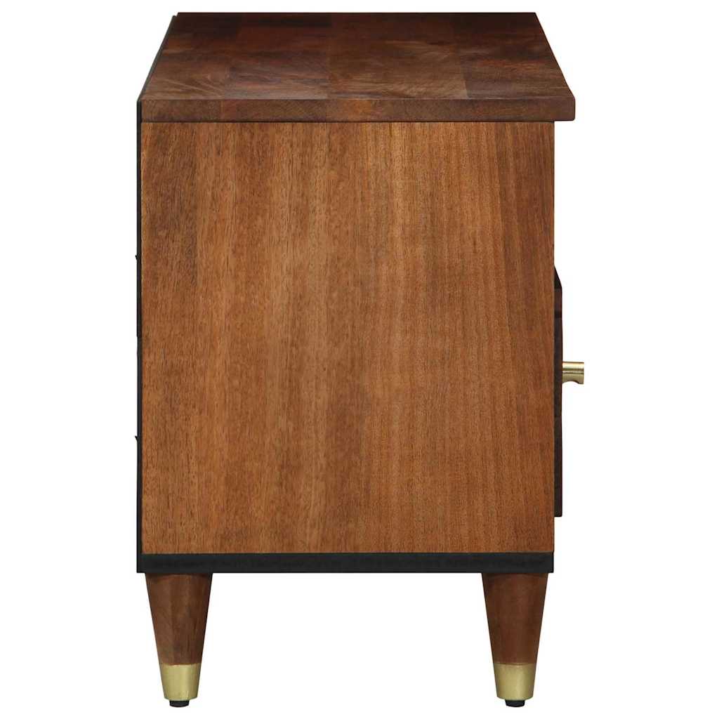 Meuble TV Marron 100 x 33.5 x 46 cm Bois de manguier massif - XIOS