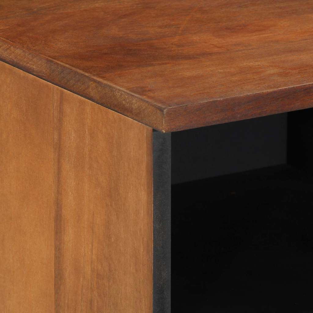 Meuble TV Marron 100 x 33.5 x 46 cm Bois de manguier massif - XIOS