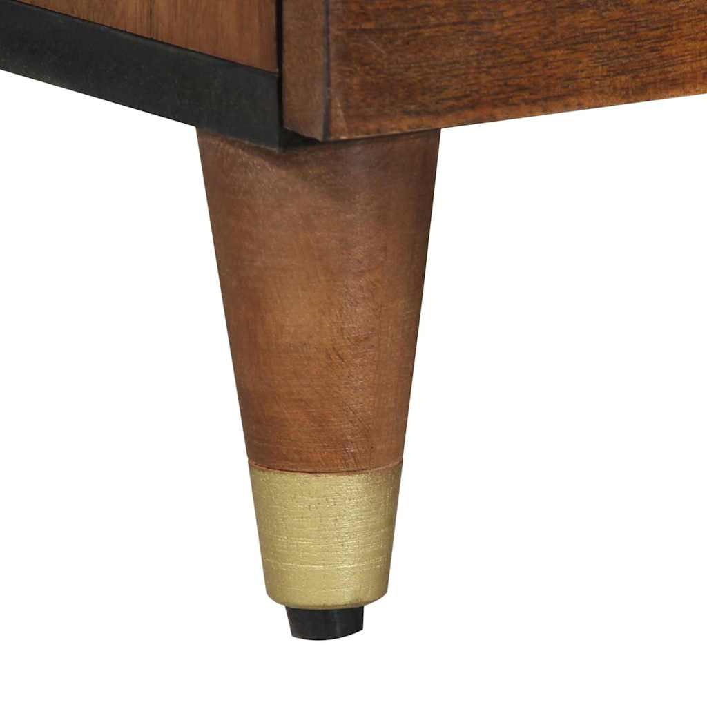 Meuble TV Marron 100 x 33.5 x 46 cm Bois de manguier massif - XIOS