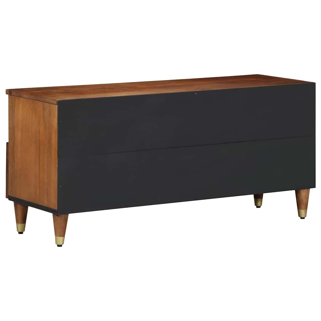 Meuble TV Marron 100 x 33.5 x 46 cm Bois de manguier massif - XIOS