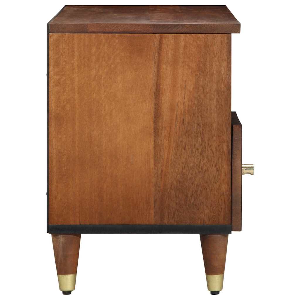 Meuble TV Marron 100 x 33.5 x 46 cm Bois de manguier massif - XIOS
