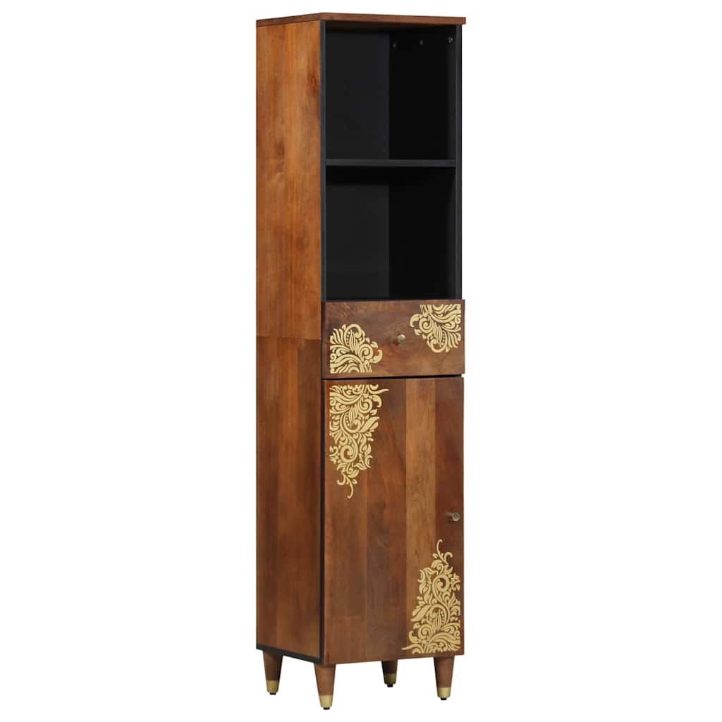 Buffet marron miel 38 x 33.5 x 160 cm Bois de manguier massif - XIOS