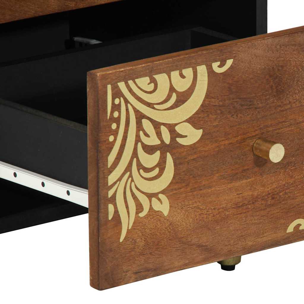 Buffet Marron 40 x 33.5 x 75 cm Bois de manguier massif - XIOS