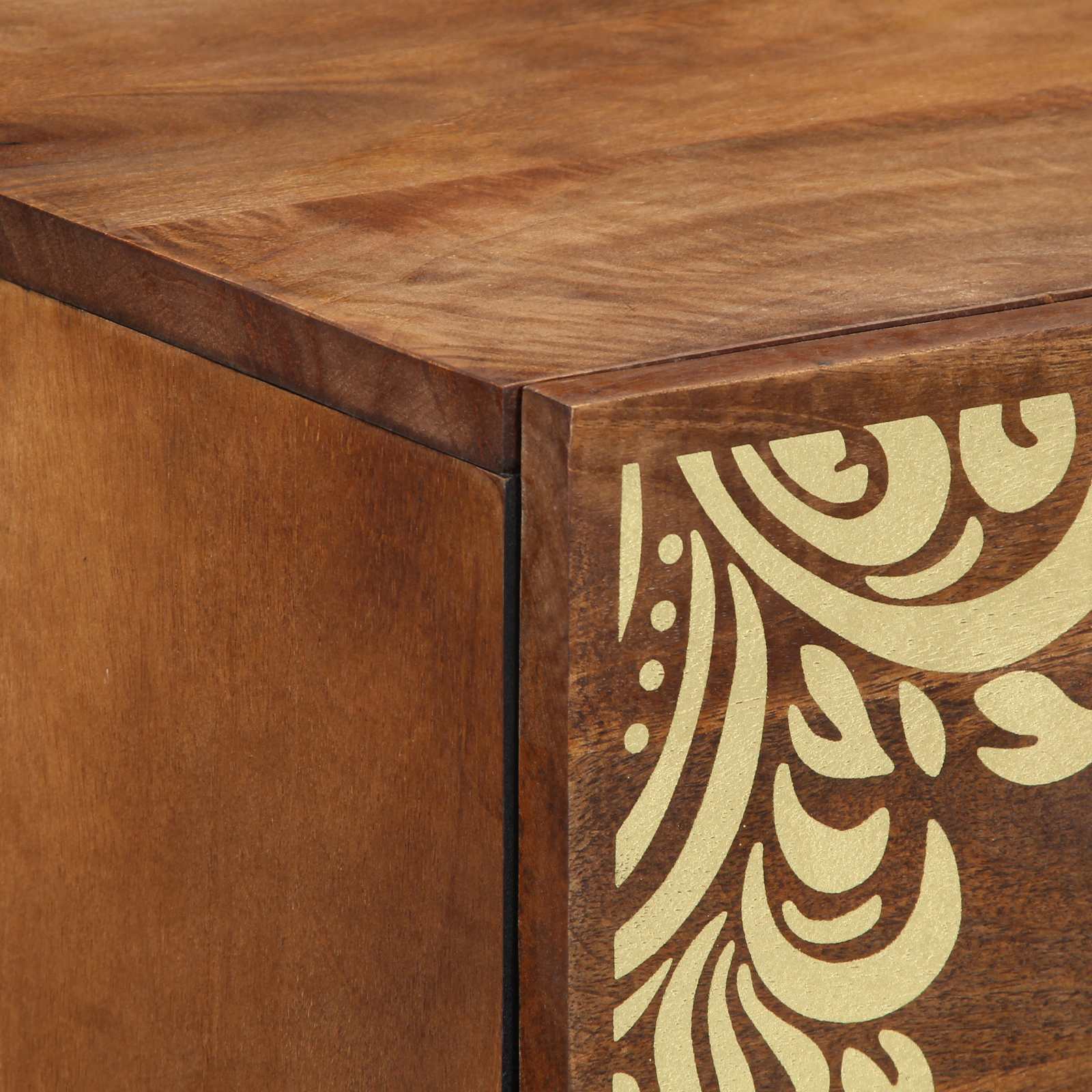 Buffet avec tiroir Marron 40 x 33 x 75 cm Bois de mangue massif - XIOS