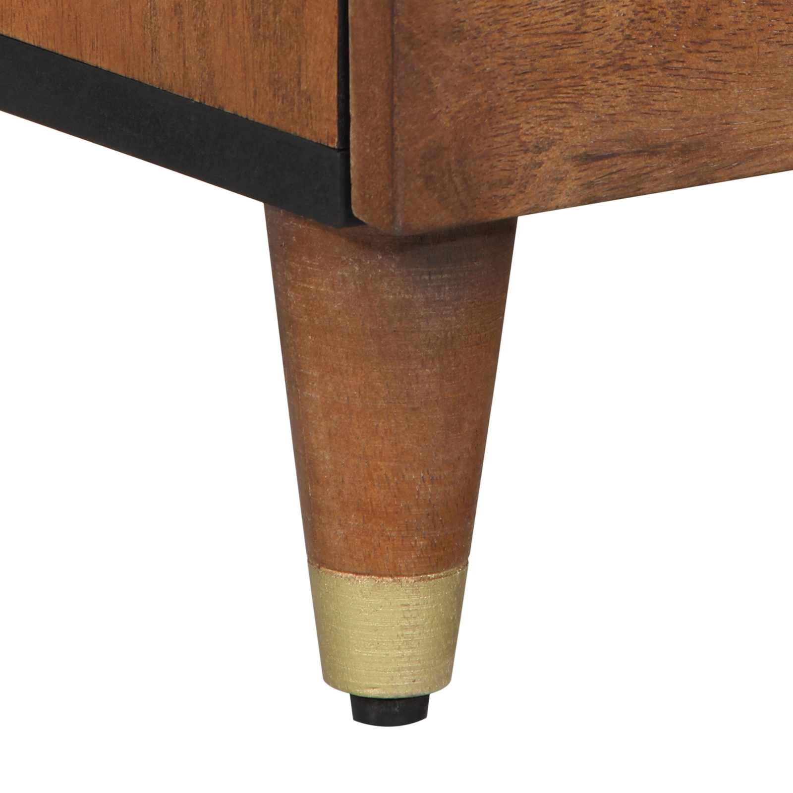 Buffet avec tiroir Marron 40 x 33 x 75 cm Bois de mangue massif - XIOS