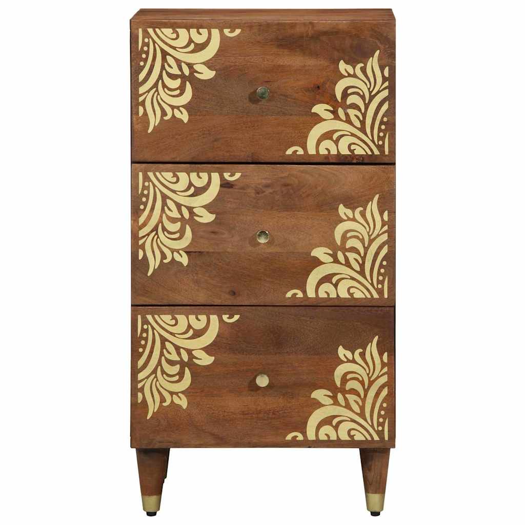Buffet Marron 40 x 33.5 x 75 cm Bois de manguier massif - XIOS