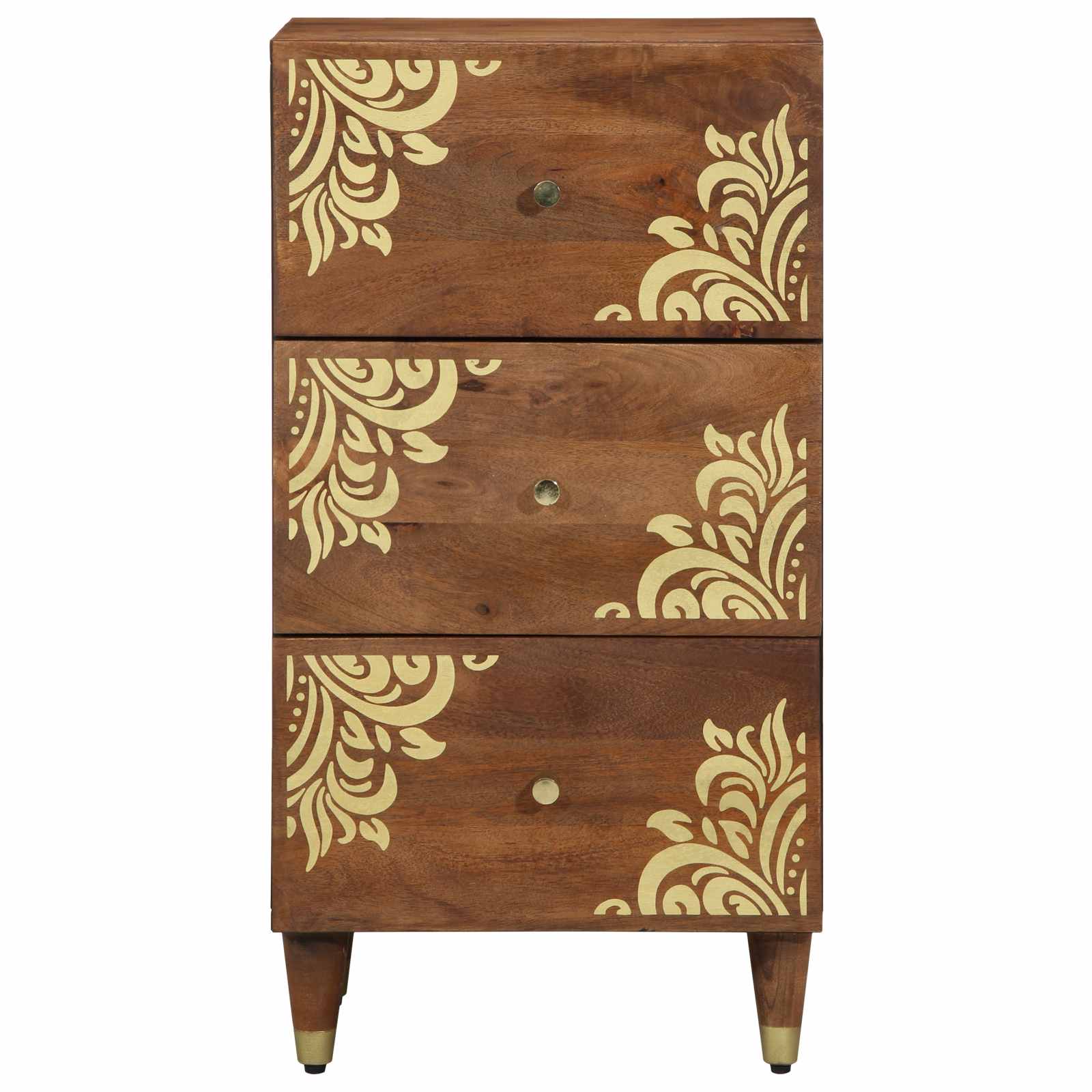 Buffet avec tiroir Marron 40 x 33 x 75 cm Bois de mangue massif - XIOS