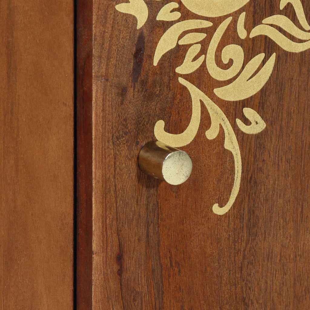 Buffet Marron 40 x 33.5 x 75 cm Bois de manguier massif - XIOS