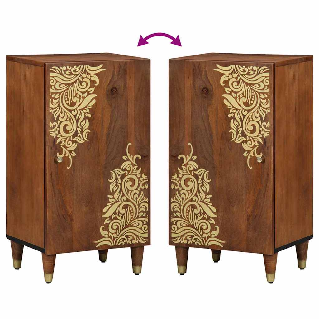 Buffet Marron 40 x 33.5 x 75 cm Bois de manguier massif - XIOS