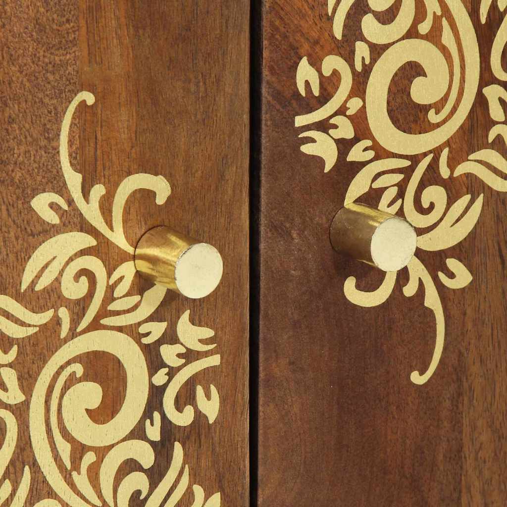 Buffet Marron 60 x 33.5 x 75 cm Bois de manguier massif - XIOS