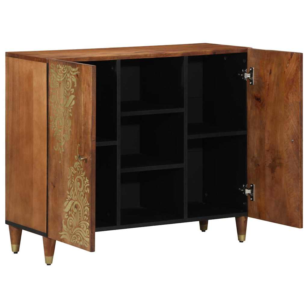Buffet avec porte Marron 90 x 33 x 75 cm Bois de mangue massif - XIOS