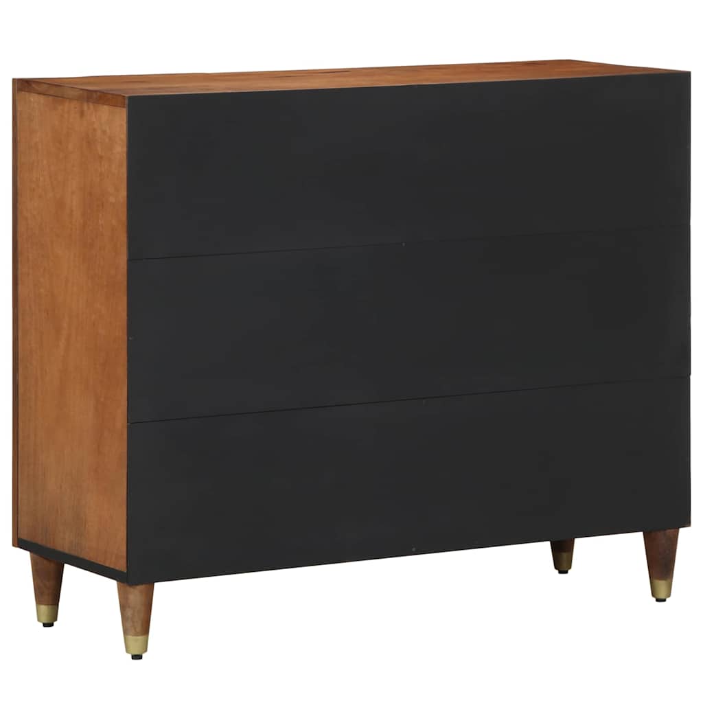 Buffet avec porte Marron 90 x 33 x 75 cm Bois de mangue massif - XIOS