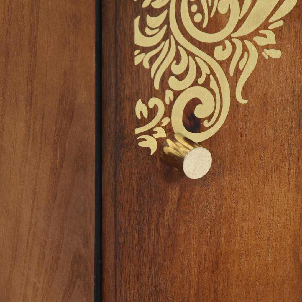 Haut Armoire Marron 40 x 33.5 x 110 cm Bois de manguier massif - XIOS