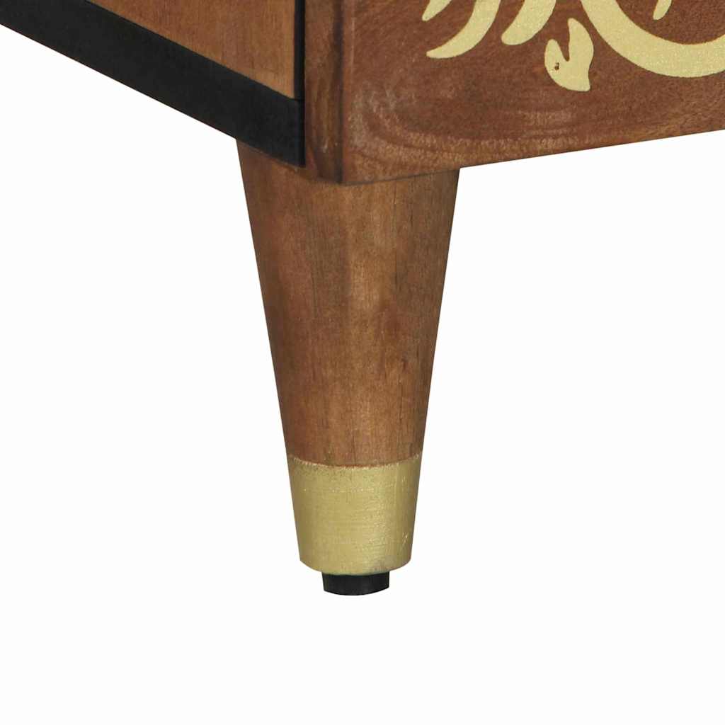 Haut Armoire Marron 60 x 33.5 x 100 cm Bois de manguier massif - XIOS