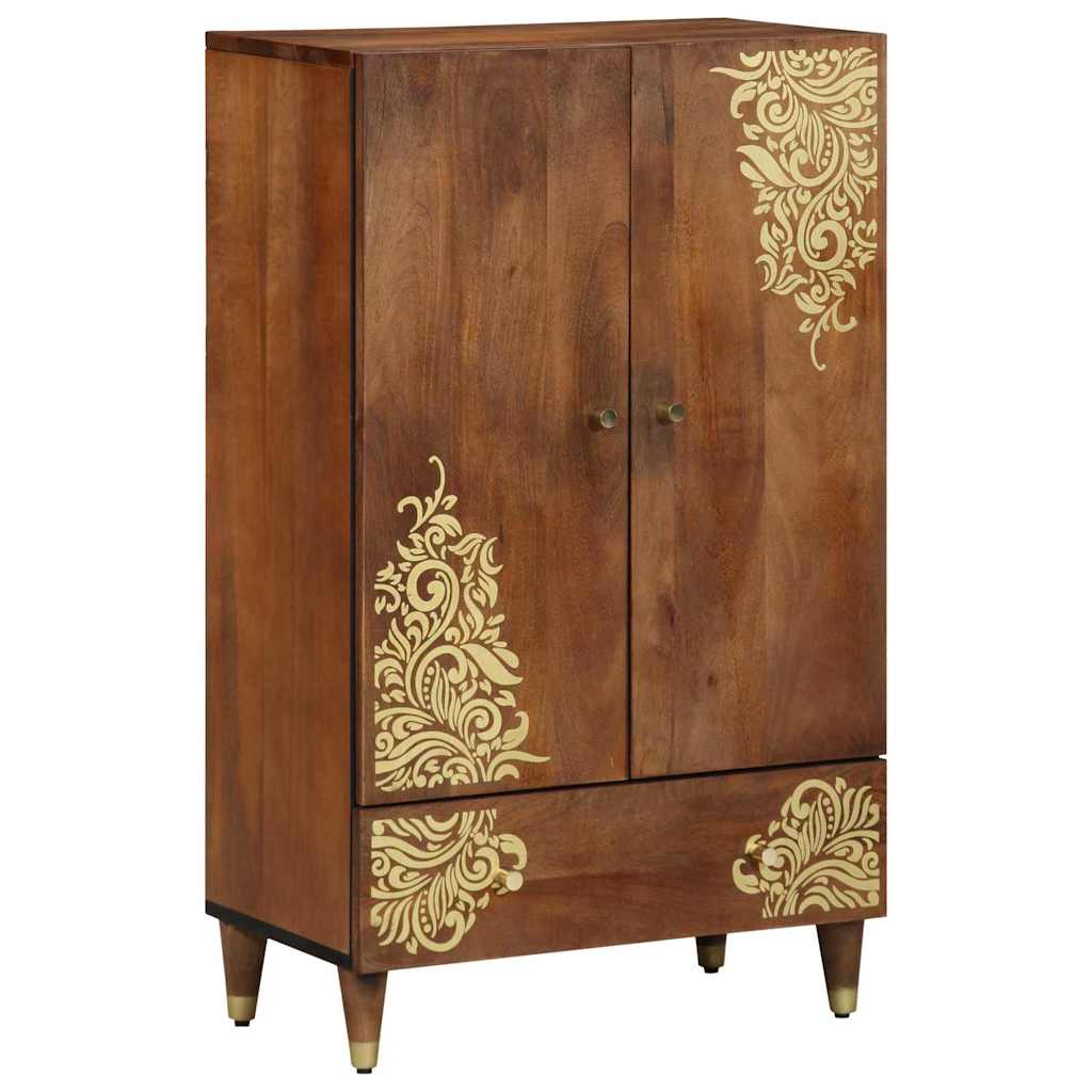Haut Armoire Marron 60 x 33.5 x 100 cm Bois de manguier massif - XIOS