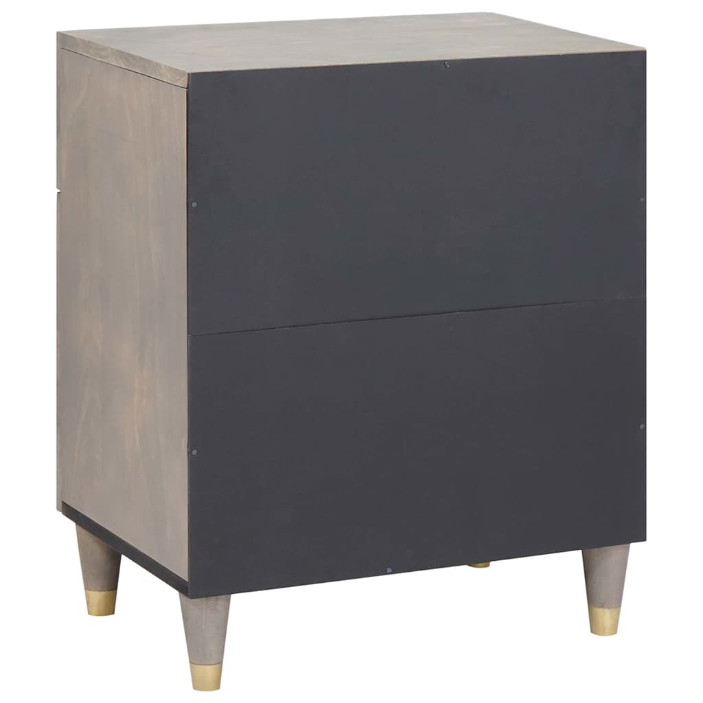 Cabinet de chevet avec porte avec tiroir Gris 50 x 33 x 60 cm - XIOS