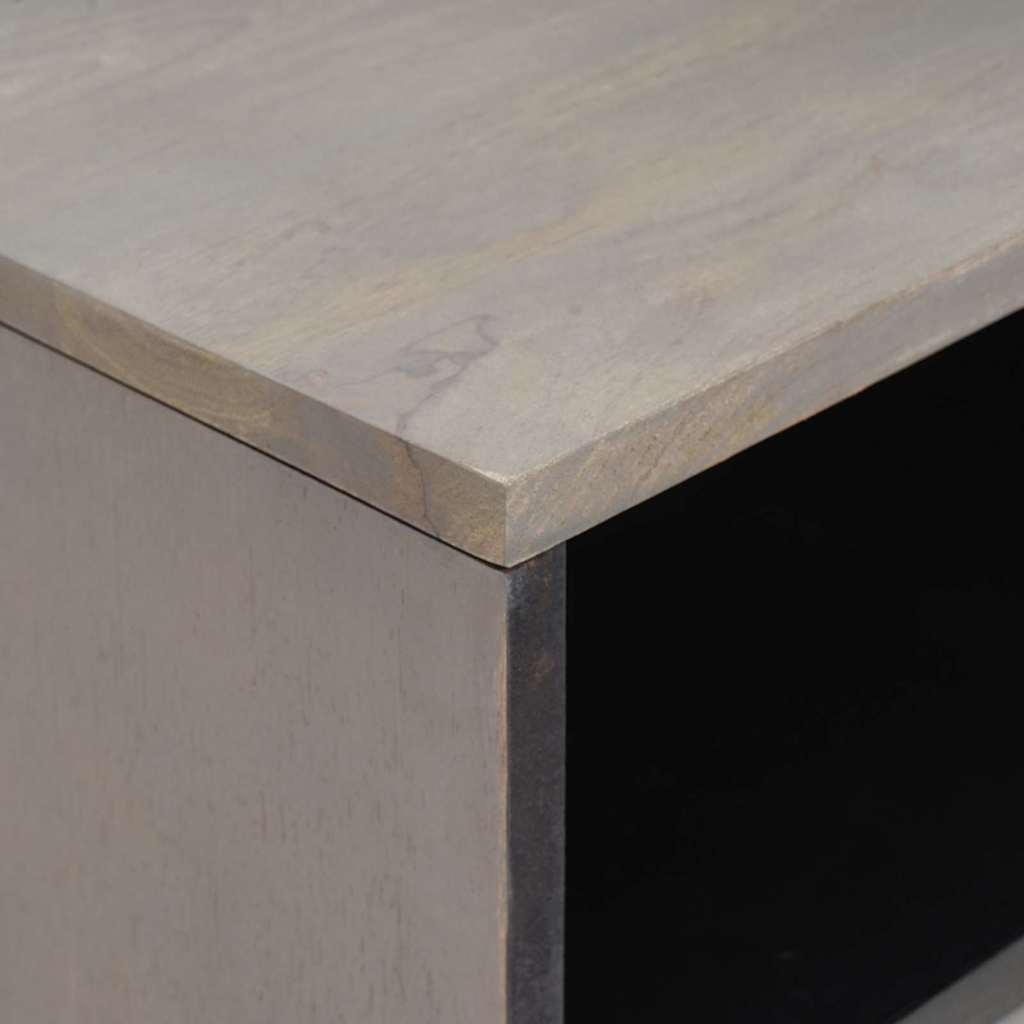 Cabinet de chevet Gris 50 x 33 x 62 cm Bois de mangue massif - XIOS
