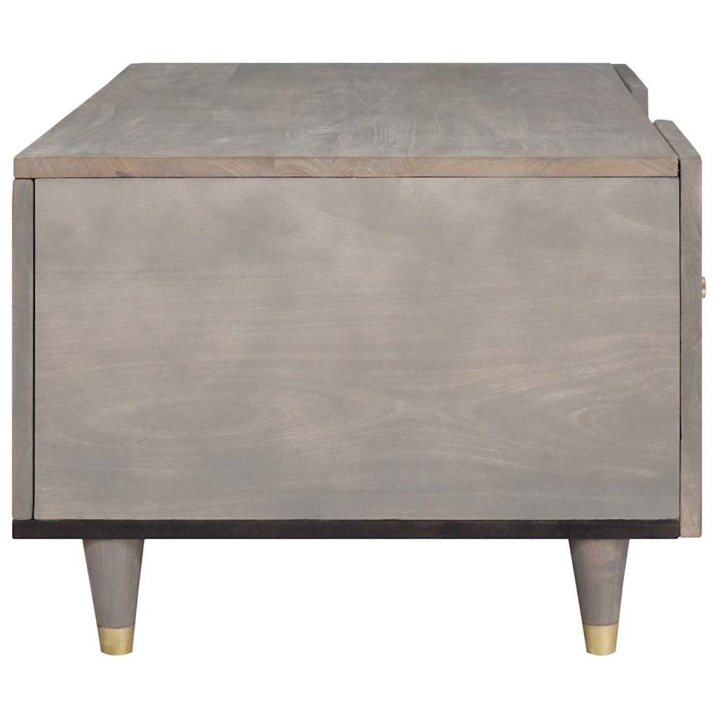 Table basse Gris 100 x 54 x 40 cm bois de manguier massif - XIOS