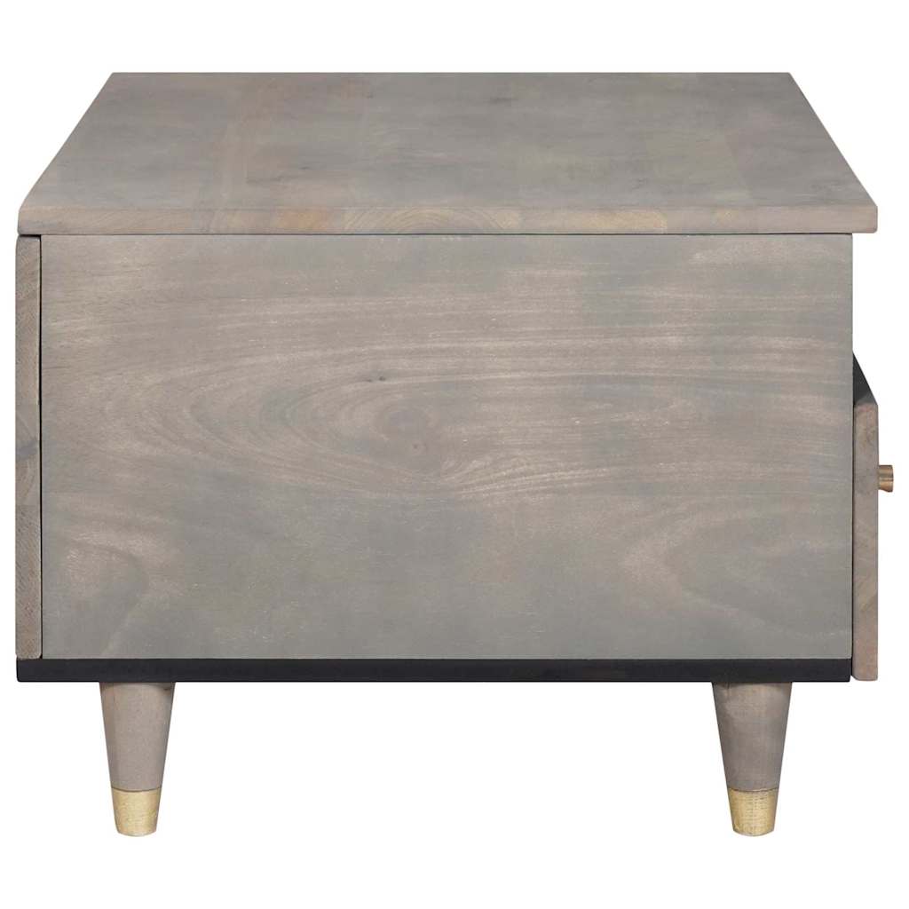 Table basse Gris 80 x 54 x 40 cm bois de manguier massif - XIOS