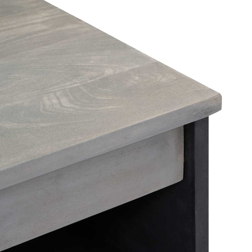 Buffet Gris et or 60 x 33.5 x 75 cm Bois de manguier massif - XIOS