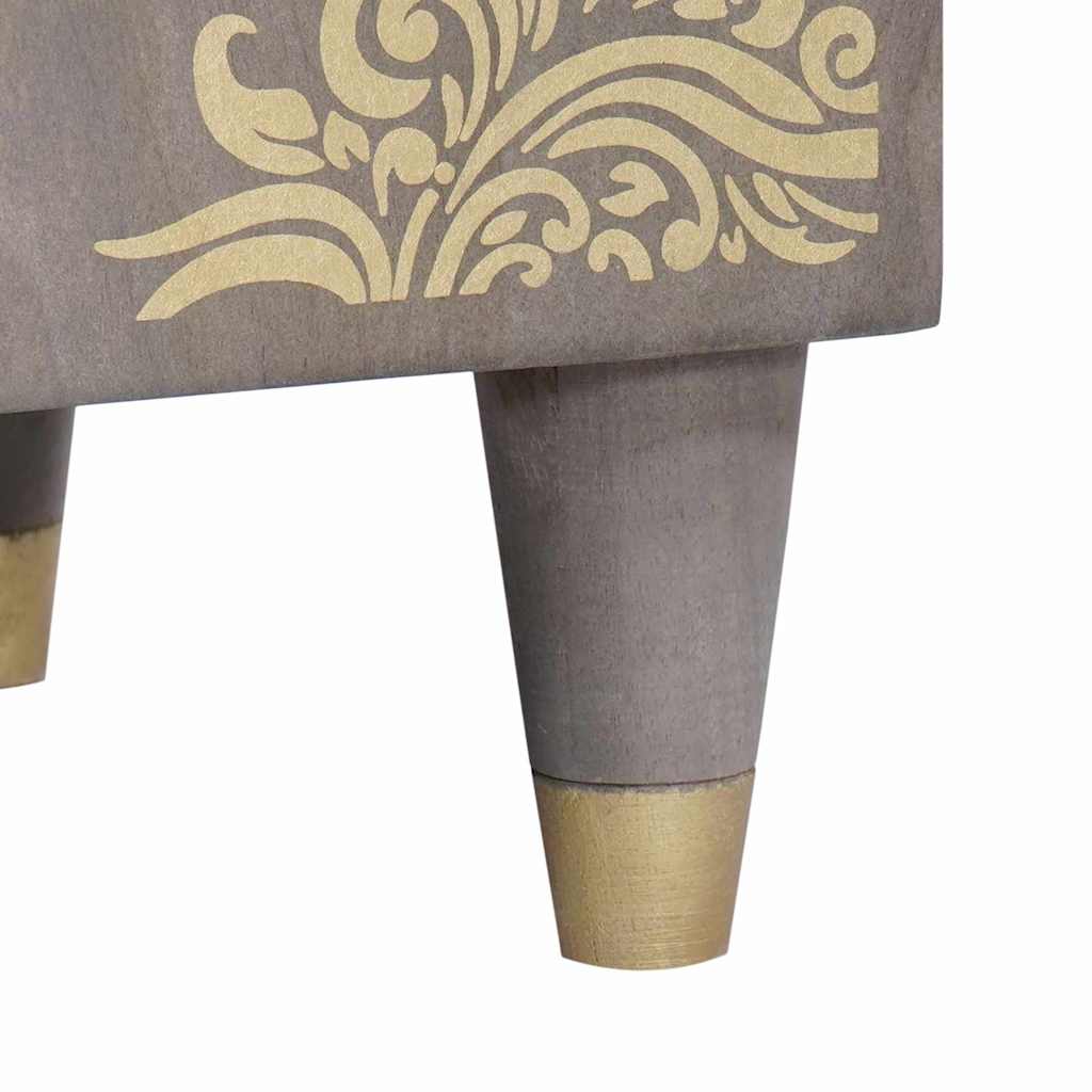 Haut Armoire avec tiroir Gris et or 40 x 33.5 x 110 cm - XIOS