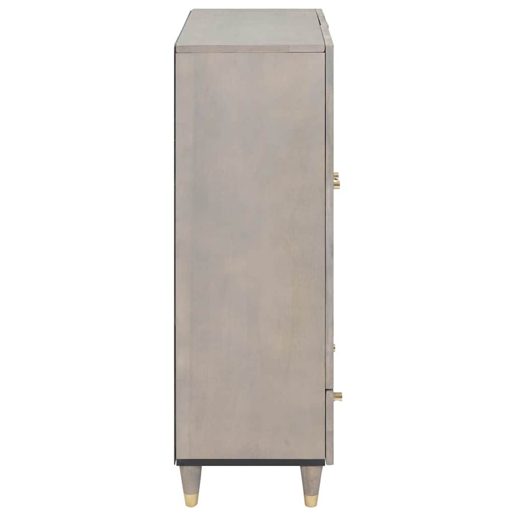 Haut Armoire avec étagère Gris et or 60 x 33.5 x 100 cm - XIOS